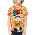 thumbnail image 1 of SML Jeffy Kids T-Shirt 3d Printed Graphic T-Shirts Boys And Girls Short Sleeve Shirts For Youth Kids X-Small, 1 of 8
