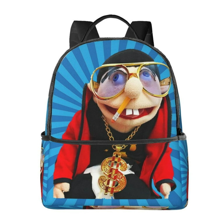 SML Jeffy Rapper Backpack School Bag Bookbag Satchel Large Capacity Laptop Daypack Unisex Casual Travel Bag Rucksack For Kids Teen Adult