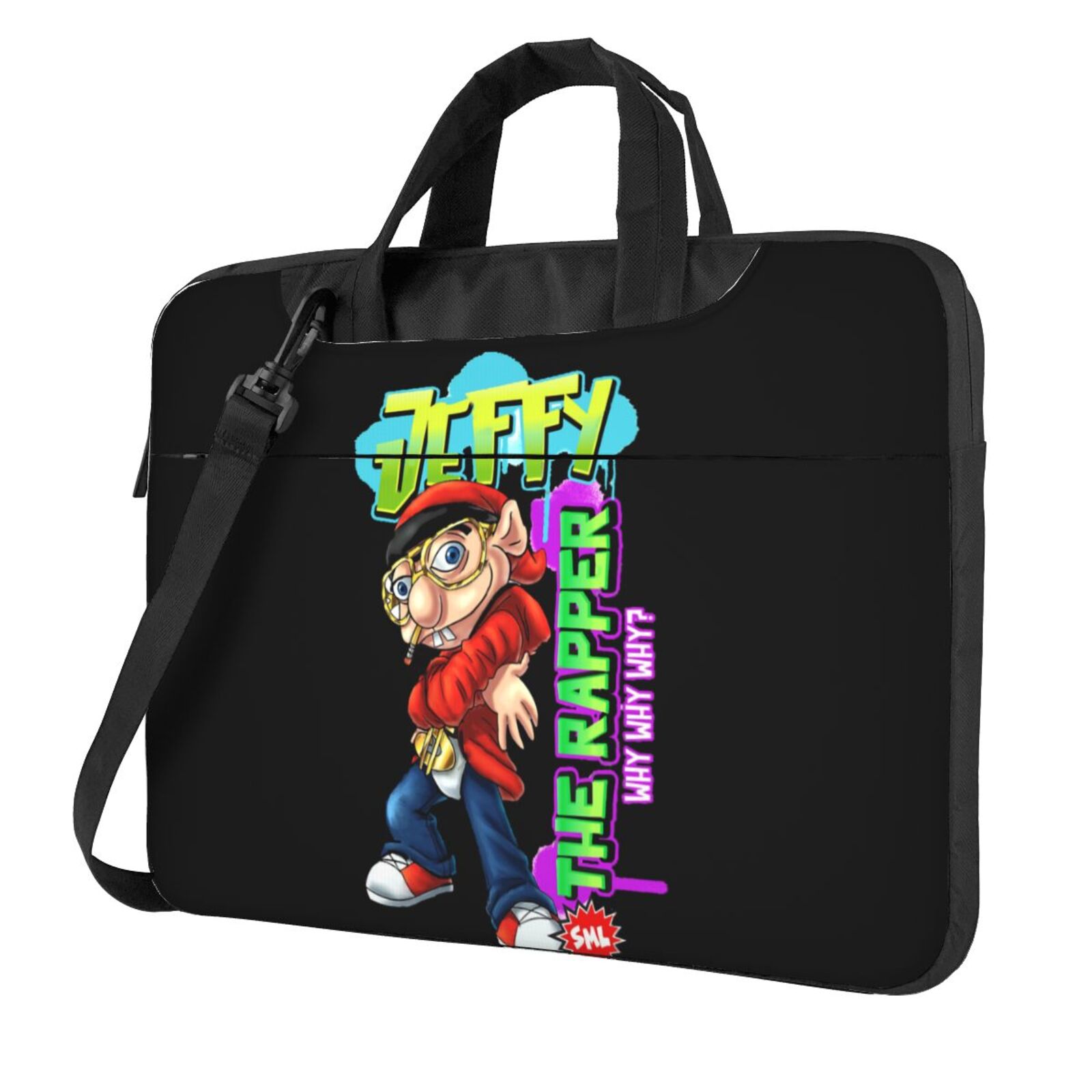 Ported Bag Rapper SML Jeffy The Rapper Laptop Bag Portable Shoulder Laptop Case Sleeve ...