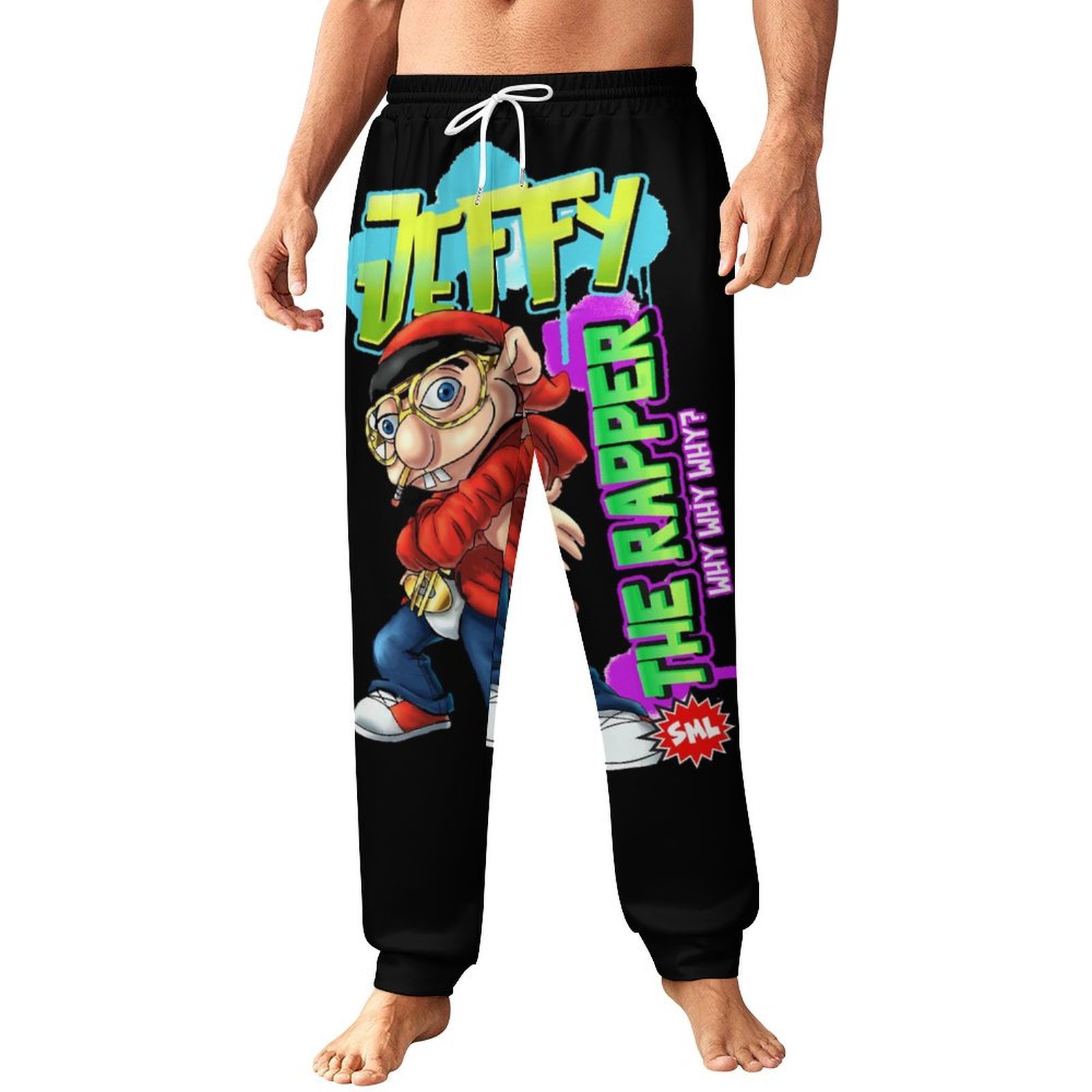 Game Rapper Pants SML Jeffy The Rapper Men's Sweatpants Trousers 3D Printed Joggers Track ...