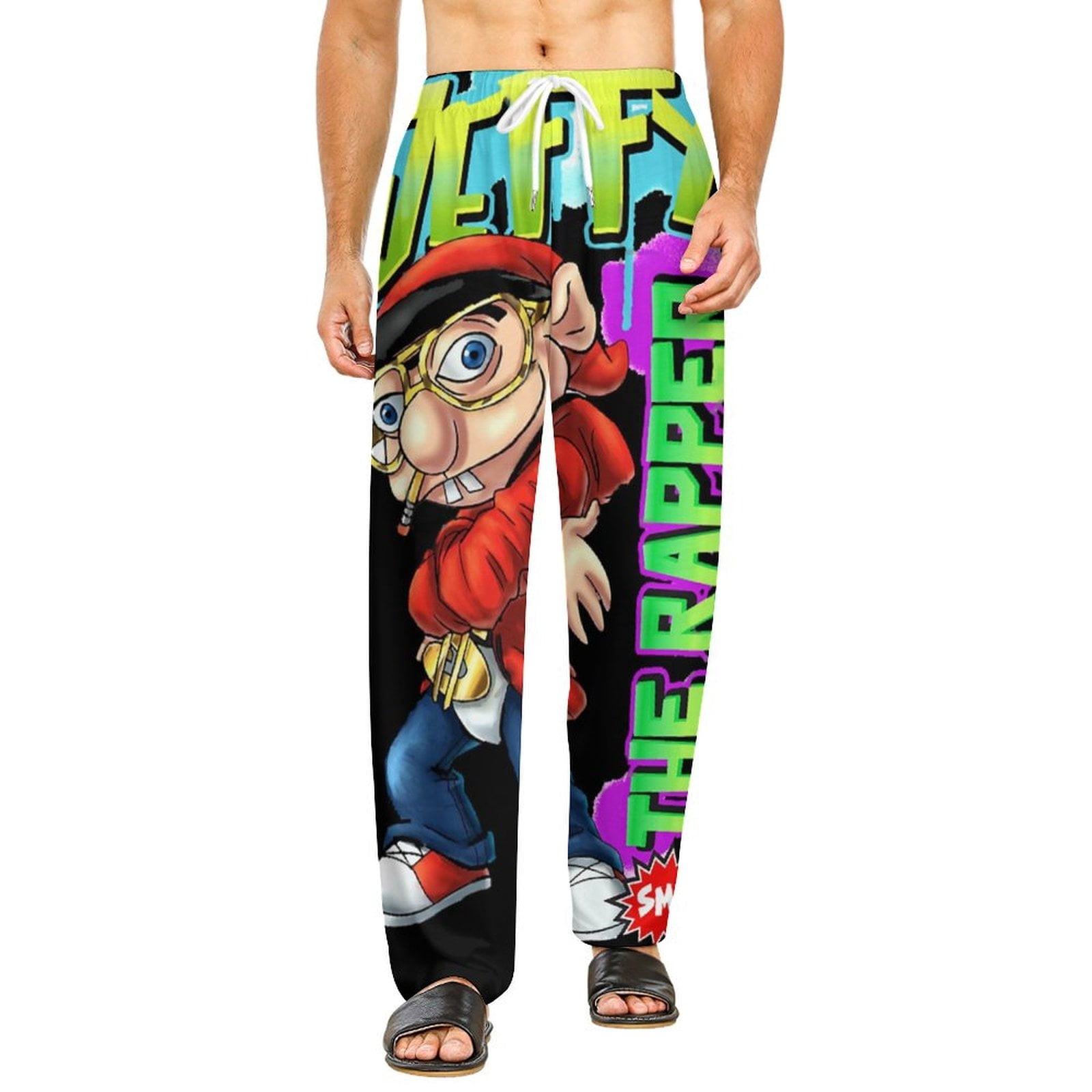 Game Rapper Pants SML Jeffy The Rapper Unisex Pajama Pants Bottoms Daily Cozy Soft Lounge ...
