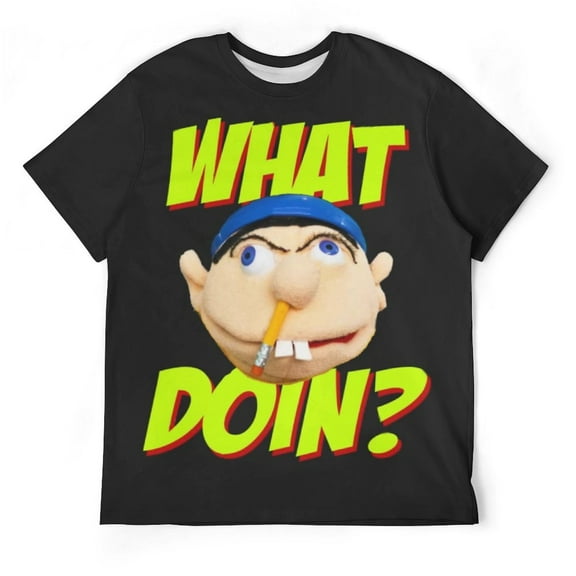 SML Jeffy Unisex Short-sleeve Shirt For Men Women Novelty 3D Print T-Shirt Soft Comfortable Tee Shirts