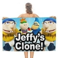 thumbnail image 1 of SML Movie Jeffy Game Beach Towel Microfiber Soft Absorbent Quick-Dry Bath Towels 130x80cm for Kid/Adults for Bathroom Shower/Guests/Pool Swimming/Gym/Camp/Holiday, 1 of 7