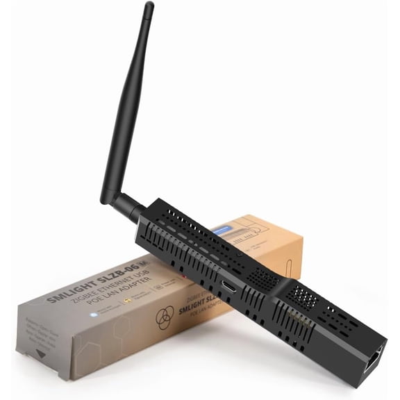SMLIGHT SLZB-06M A Zigbee 3.0 to Ethernet, USB, and WiFi Adapter with PoE Support, Works with Zigbee2MQTT, Home Assistant, ZHA