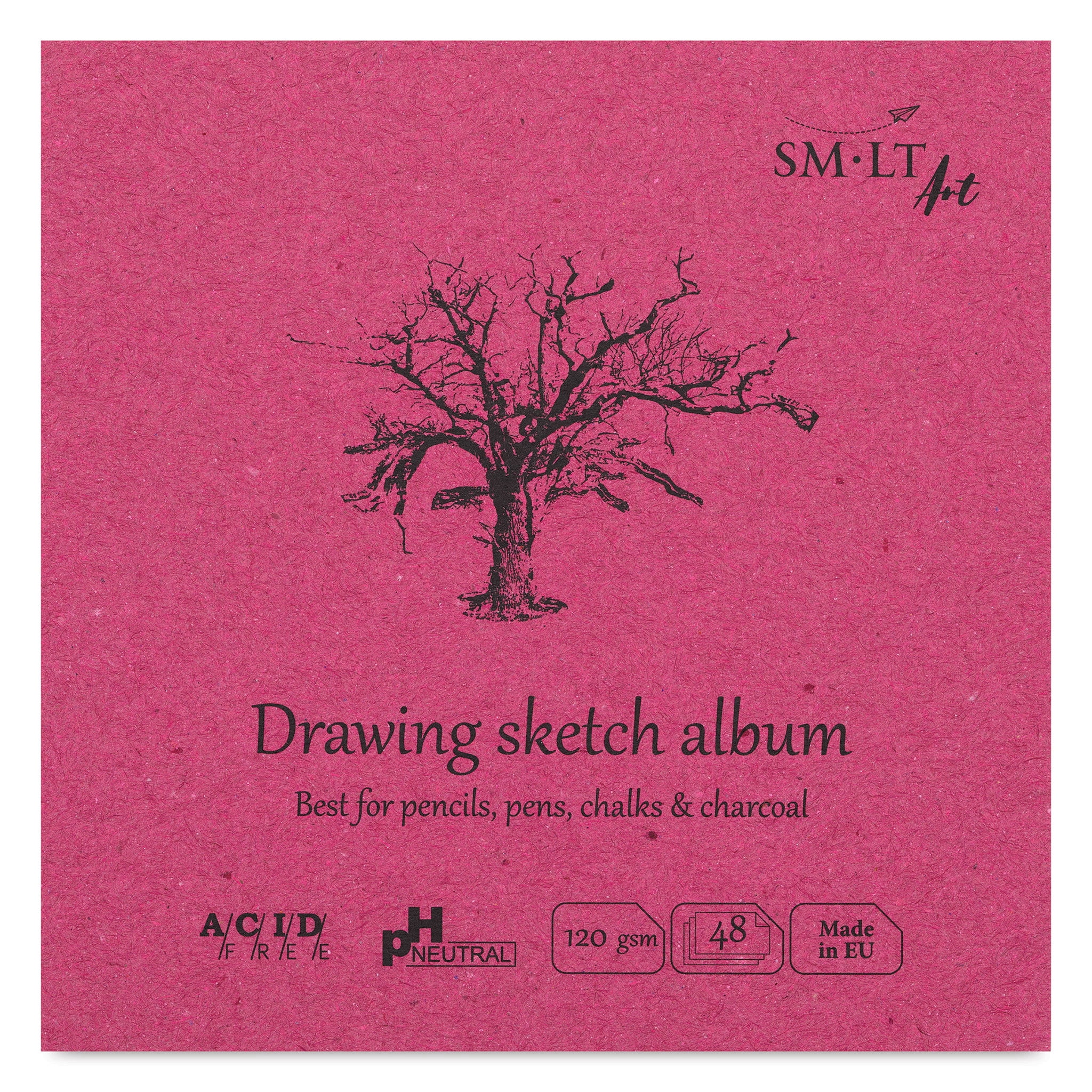 SMLT Art Layflat Drawing Pad - 5-1/2" x 5-1/2", 48 Sheets
