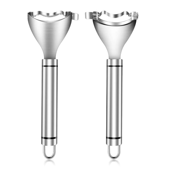 SMLT Stainless Steel Corn Peeler Corn Cob Stripper Kernel Remover Ergonomic Serrated Blade Dishwasher Safe Kitchen Tool