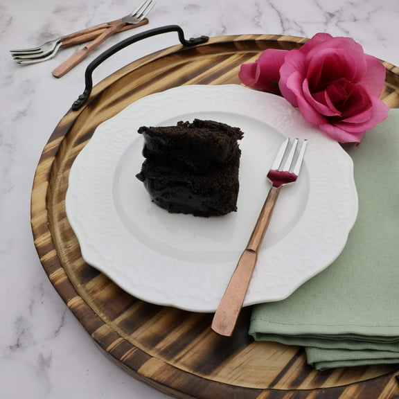 SMM EXPORTS Celia Design Copper Antique Pastry Fork 4 Pcs. Set