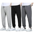 thumbnail image 1 of SMNDY 3 Pack Men's Active Athletic Casual Jogger Running Sweatpants Workout Gym Pants with Pockets, 1 of 6