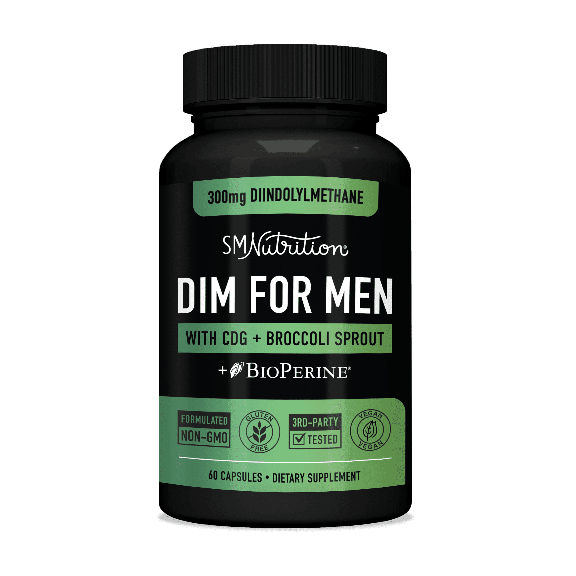 DIM Supplement 300mg, 240 Caps, 4 Months Supply, Diindolylmethane DIM Plus  Black Pepper Extract, Estrogen Balance, Supports Acne & PCOS Relief 