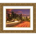 thumbnail image 1 of SMO 14x12 Gold Ornate Wood Framed with Double Matting Museum Art Print Titled - Atlanta-Georgia skyline at dusk, 1 of 4