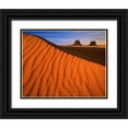 thumbnail image 1 of SMO 32x26 Black Ornate Wood Framed with Double Matting Museum Art Print Titled - Lukashenka desert sand dunes in northern Arizona, 1 of 4
