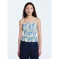 thumbnail image 1 of Free Assembly Women's Smocked Top with Peplum Hem, Sizes XS-XXL, 1 of 5