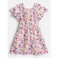 thumbnail image 1 of Wonder Nation Girls' Smocked Waist Print Dress, Sizes 4-18 & Plus, 1 of 3