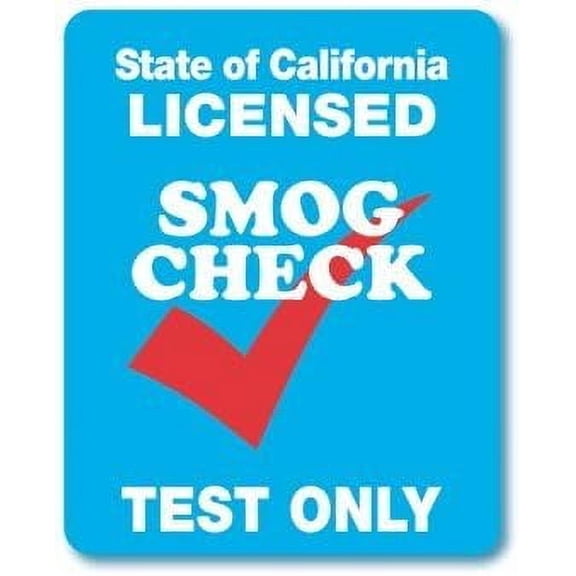 SMOG Check Test Only Sign - Single-Faced - 24x30 - Non-Reflective | Rust Free Aluminum$$Safety & Emergency