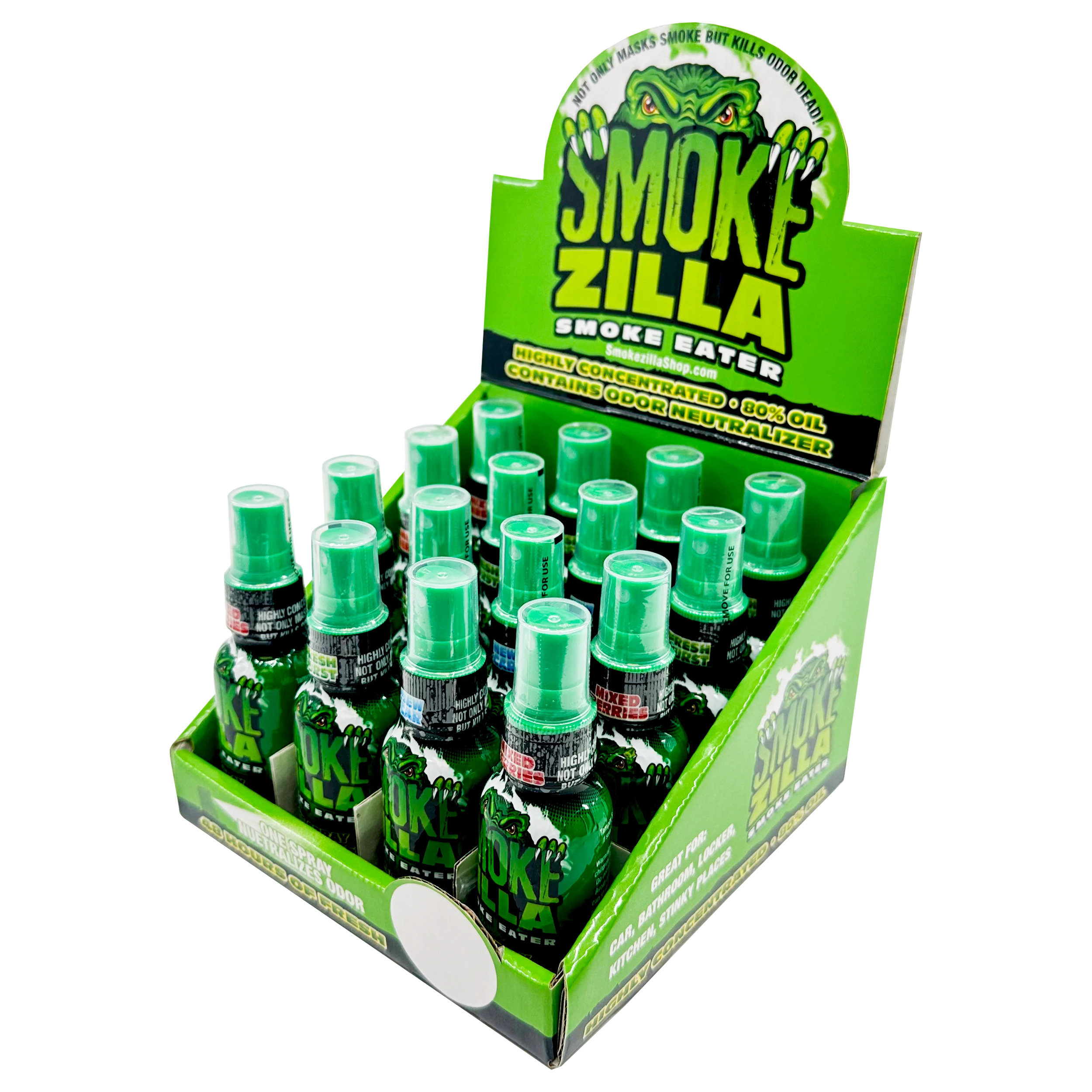 SMOKE EATER SPRAY HIGHLY CONCENTRATED ESSENTIAL OIL SPRAY 16 PIECES