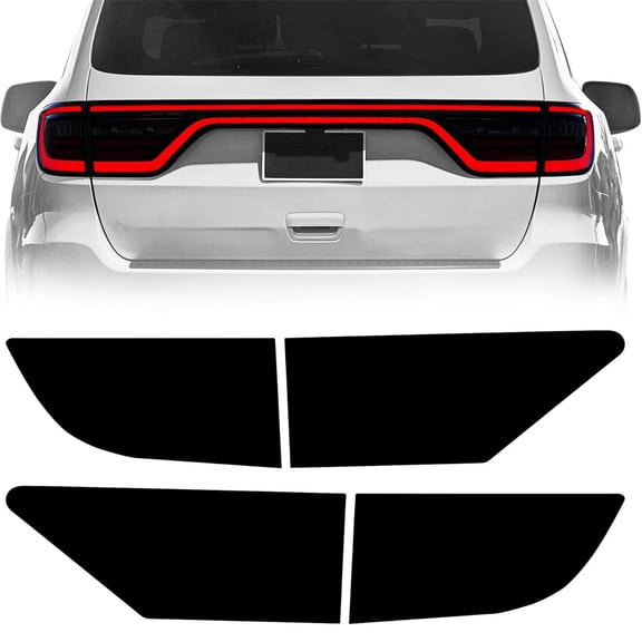 SMOKE Tail Light Overlay Tint Vinyl Film Precut For Dodge Durango 2014-2021