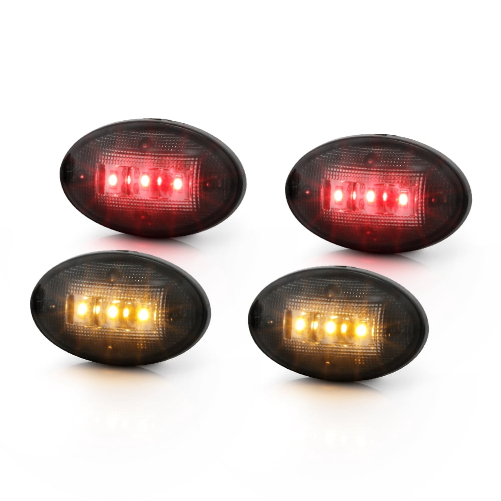 SMOKED 99-10 F-350 F-450 F-550 Super Duty Dually Fender LED Side Marker ...