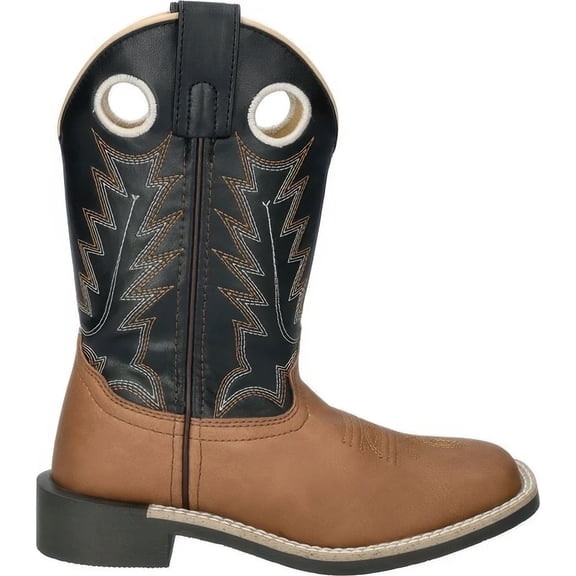 SMOKY MOUNTAIN BOOTS Boys El Paso Western Brown and Black Boots, Size: 6.5, Width:R
