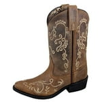 Smoky Mountain Boots Toddlers' Hopalong Western Boot, Brown Waxed Distress, Medium, Size 7 US