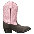 thumbnail image 1 of SMOKY MOUNTAIN BOOTS Girls Monterey Western Boots, Color: Brown/Pink, Size: 1.5, Width: R (1574C-1.5R), 1 of 6