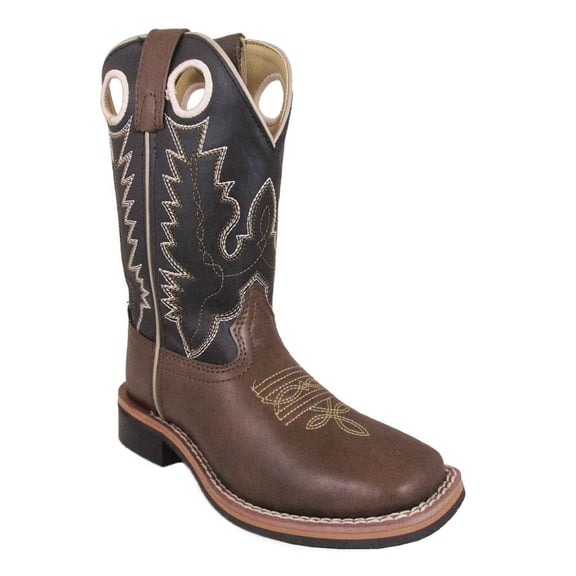SMOKY MOUNTAIN BOOTS Youth Blaze Western Boots, Color: Brown/Black, Size: 4.5, Width: R
