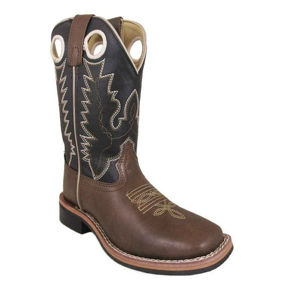 SMOKY MOUNTAIN BOOTS Kids Blaze Western Boots, Color: Brown/Black, Size: 8.5, Width: R (1685C-8.5R)