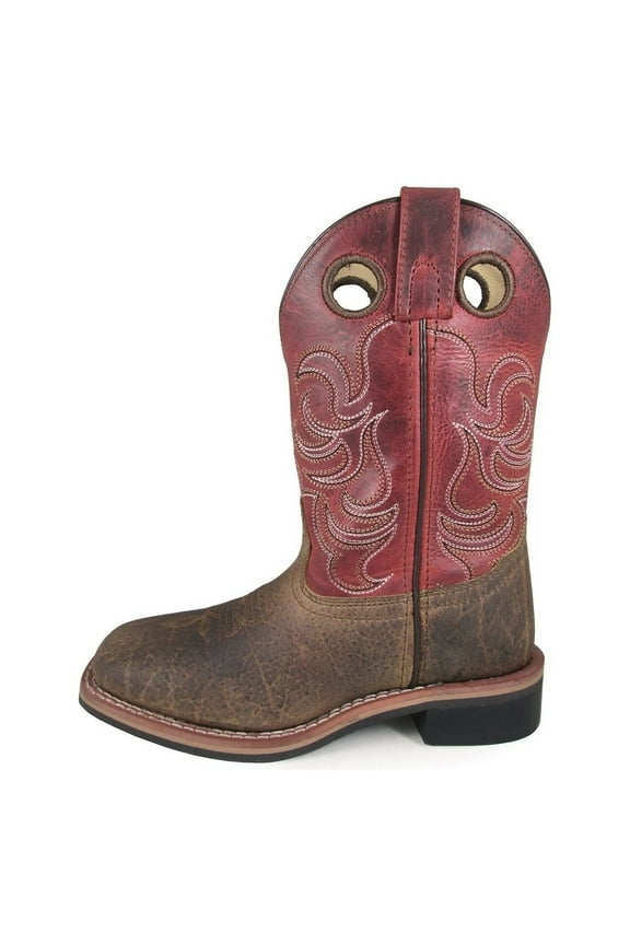 Kids Jesse Western Boots, Color: Brown/Burnt Apple, Size: 12, Width: R (3919C-12R)