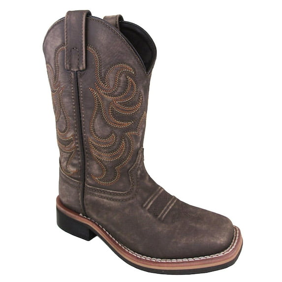 SMOKY MOUNTAIN BOOTS Kids Leroy Western Boots, Color: Vintage Chocolate, Size: 5.5, Width: R (3850Y-5.5R)