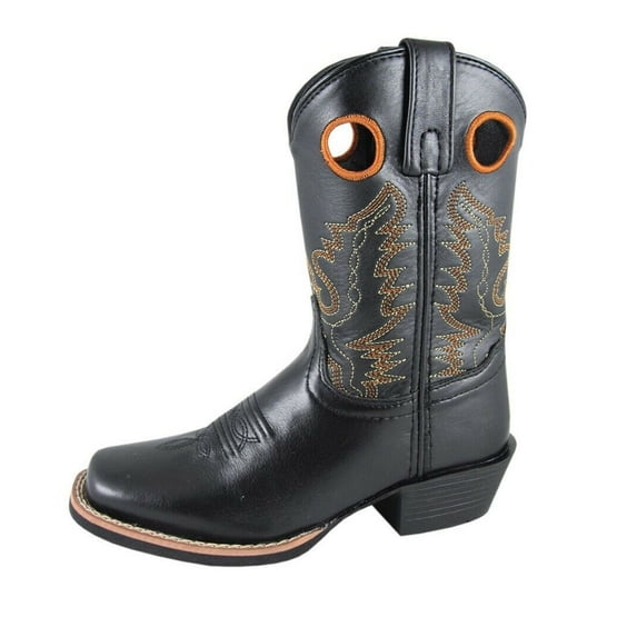 SMOKY MOUNTAIN BOOTS Kids Mesa Western Boots, Color: Black, Size: 8.5, Width: R (3242C-8.5R)