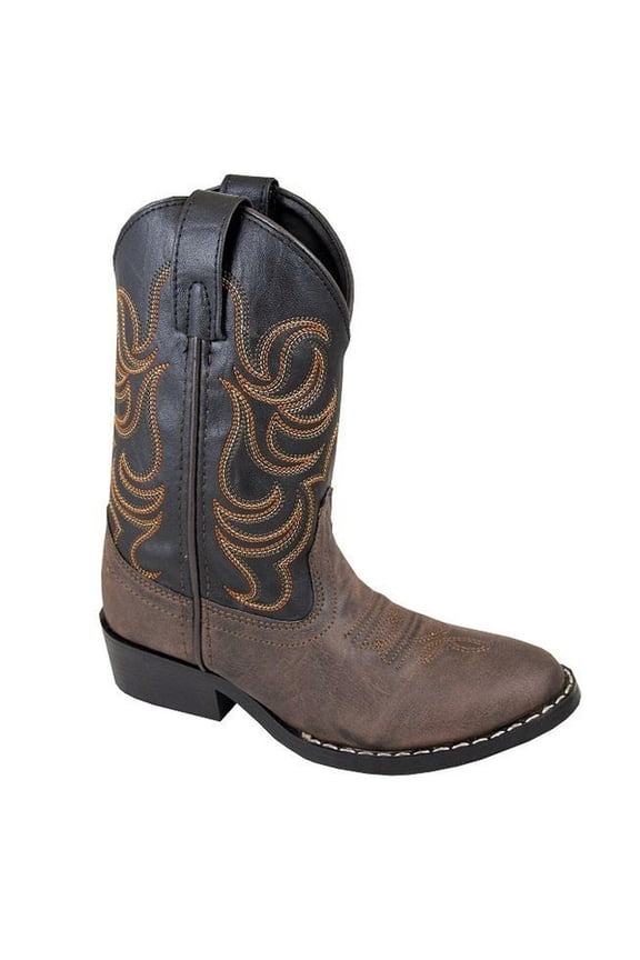 Smoky Mountain Western Boots Boys Monterey Leather Brown Black 1575Y