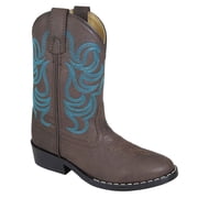 SMOKY MOUNTAIN BOOTS Kids Monterey Western Boots, Color Brown/Blue, Size 10.5, Width R