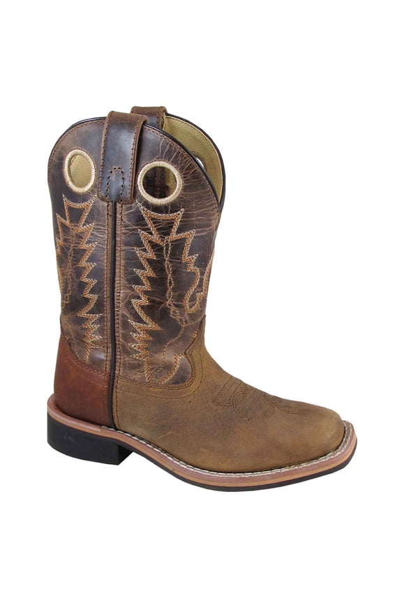 Youth Jesse Western Boots, Color: Brown Distress/Brown Crackle, Size: 6.5, Width: R