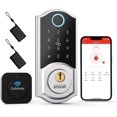 thumbnail image 1 of SMONET WiFi Smart Lock, Keyless Entry Door Lock Electronic Keypad Deadbolt, Smart Lock for Front Door with Gateway Hub, App Control, Auto Lock, Compatible with Alexa, Remotely Control,Silver, 1 of 9