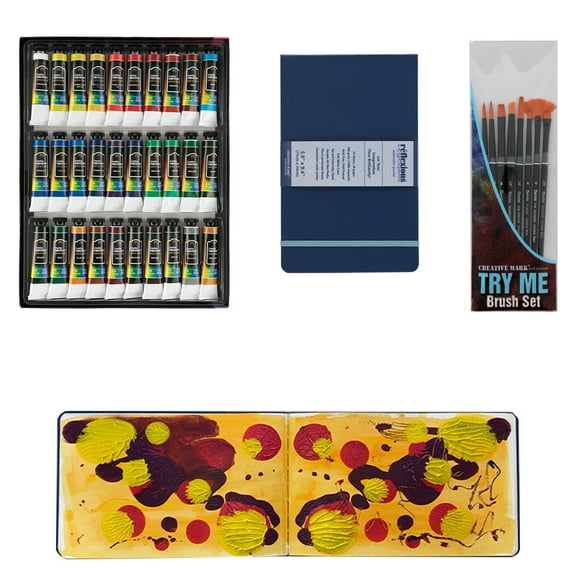 SMOOSH Acrylic Paint Set of 30 Colors, 20ml Tubes, Rich Pigments, Vibrant, Non Toxic for Creating Art at Home School Project Fun Activity For All Ages Art Therapy - Acrylic