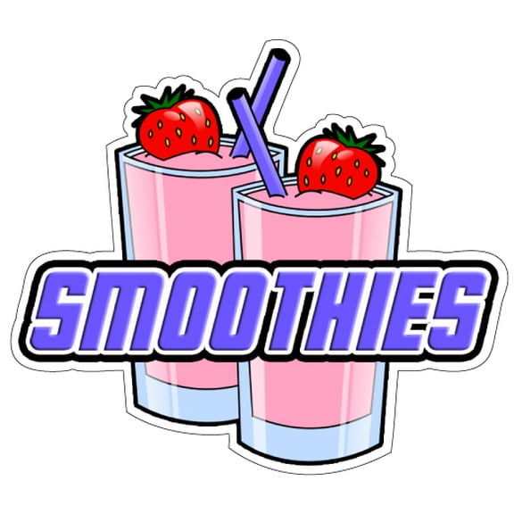 SMOOTHIES Concession Decal drink fruit smoothie sign