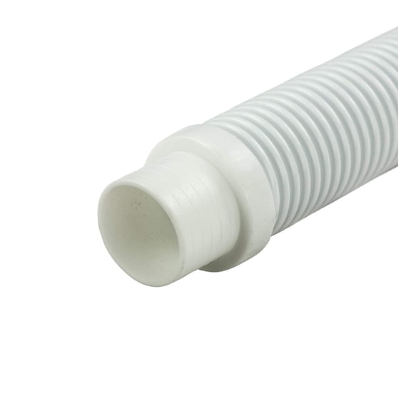 SMOPS 48" Long Universal Suction Cleaner Replacement Hose for Automatic Swimming Pool Vacuum - White, Single Pack