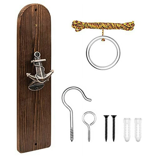 SMOQIO Hook and Ring Game, Ring Game with Bottle Opener Wall