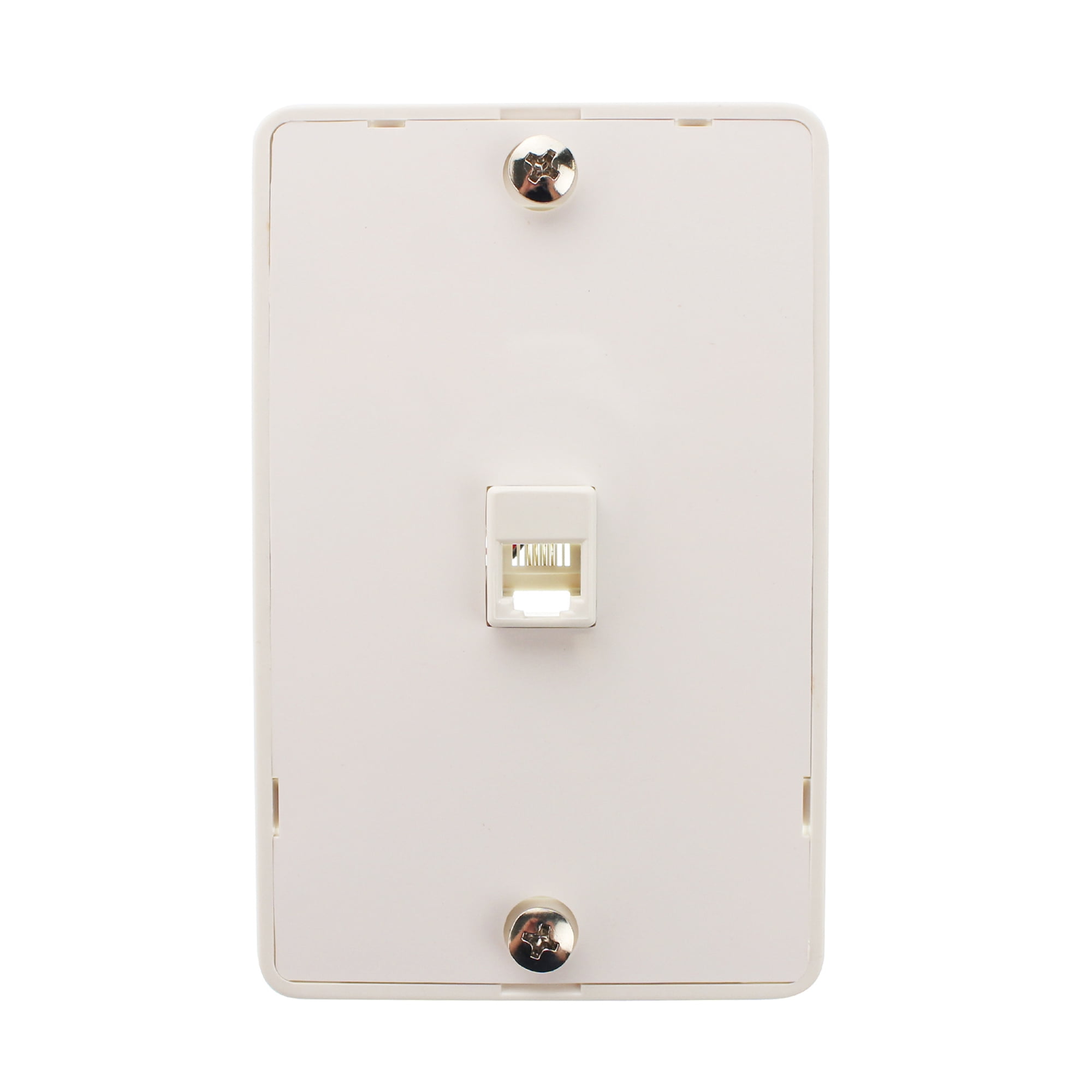 SMP WP07 Phone Jack WallPlate 6 Position, RJ11, 4C, White