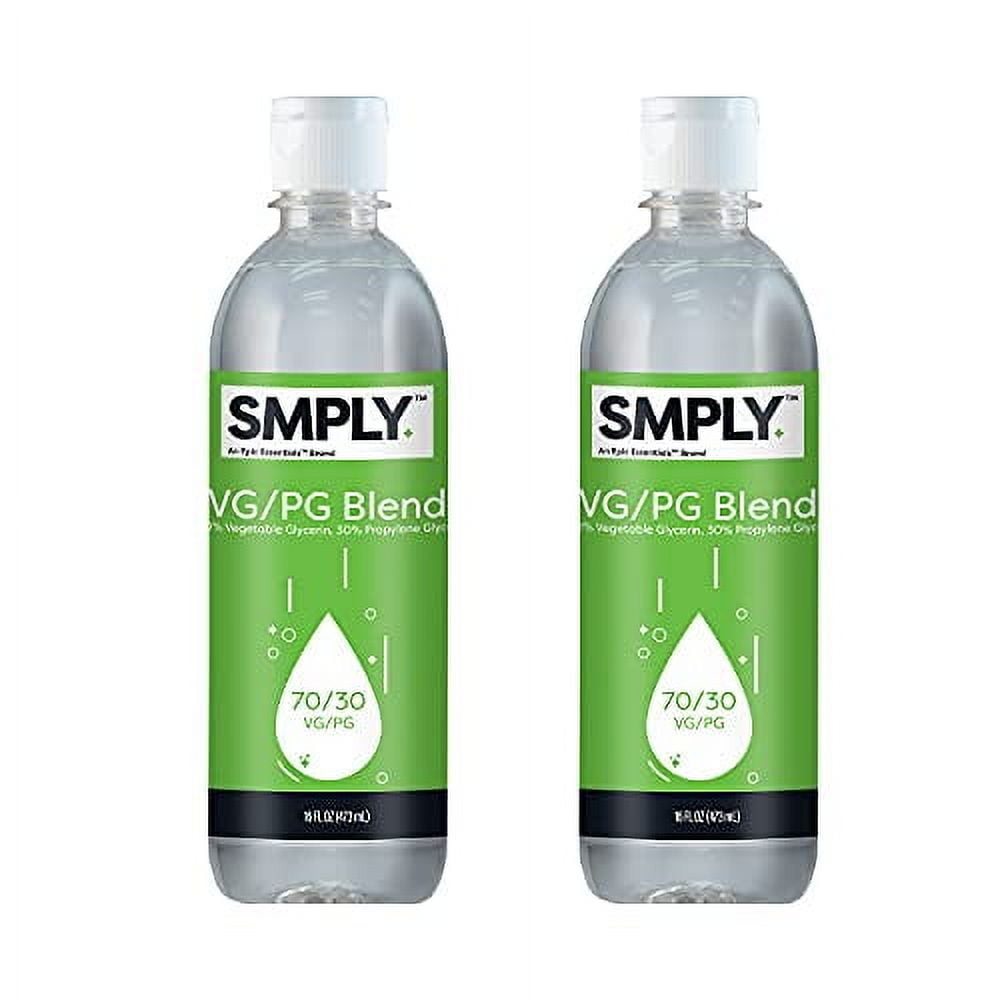SMPLY. Vegetable Glycerin & Propylene Glycol Blend - 70/30 Ratio - USP 2 x 16oz