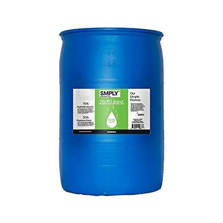 SMPLY. Vegetable Glycerin & Propylene Glycol Blend - 70/30 Ratio - USP 55 Gallon