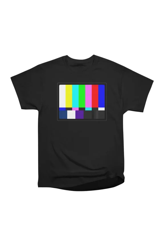 SMPTE TV Color Bars Test Pattern T-Shirt Tee Gift For Him Merch For Her Apparel For Friend