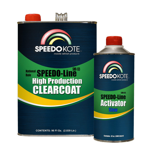 SMR-135/85-K-S Automotive Very Fast Dry Clear Coat, 3:1 mix Clearcoat gallon Kit w/Slow Act