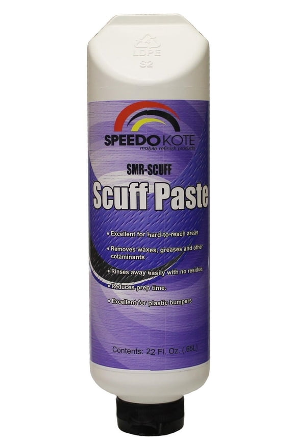 SMR-SCUFF Automotive Scuff Paste Paint Preparation Abrasive & Cleaner, 22 oz.