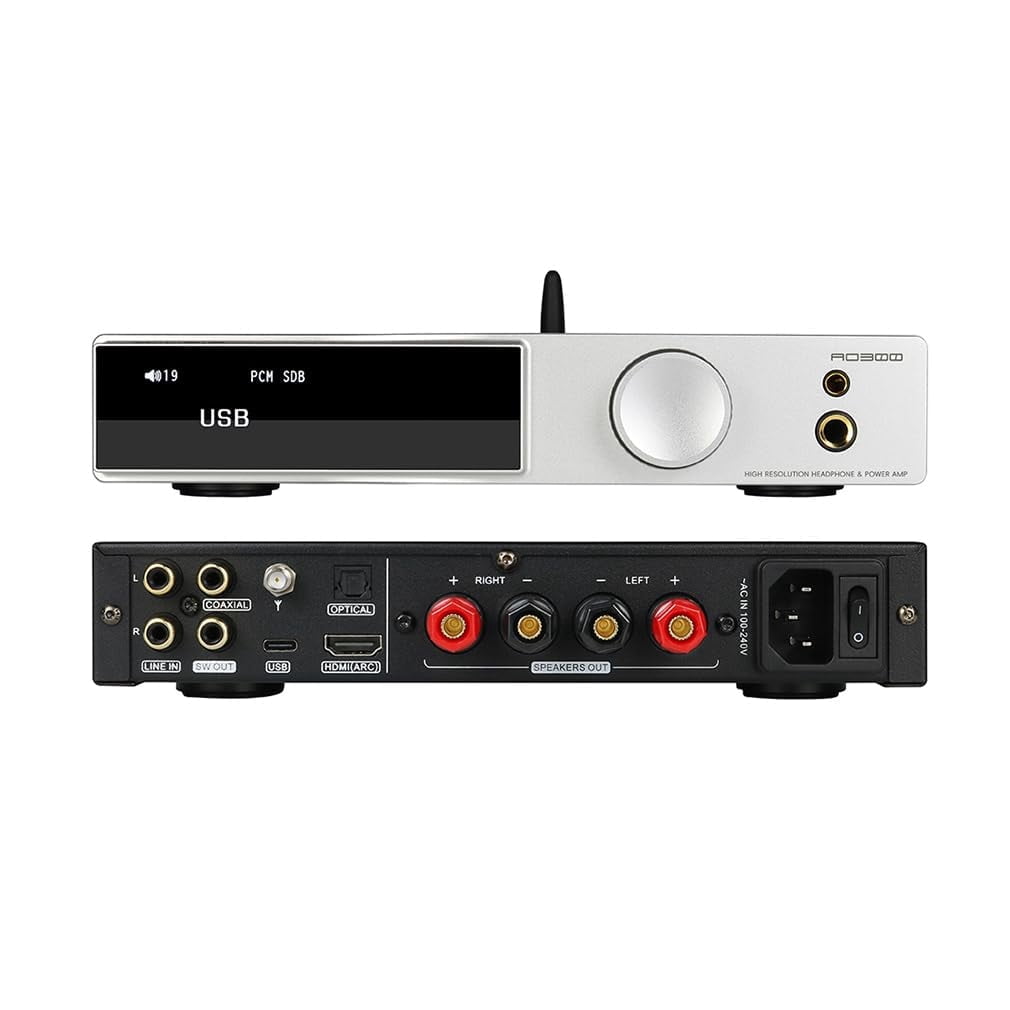 SMSL AO300 All-in-one DAC & Amplifier, MA5332MS 165Wx165W Power ...