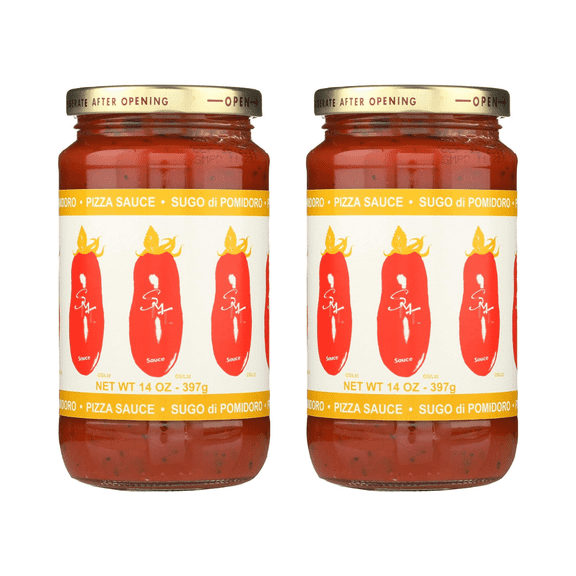 SMT San Merican Tomato Pizza Sauce, Smooth Tomato Flavor, Pack of 2, 14 oz