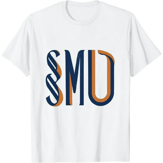 SMU Mustangs 100-Percent Pre-Shrunk Vintage Arch Short Sleeve Tee