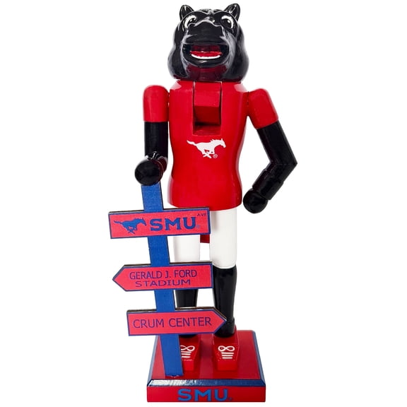 SMU Mustangs 12" Mascot Nutcracker