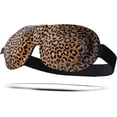 thumbnail image 1 of SMUG 100% Blackout Deep Sleep Mask, Adult, Contoured 3D Lash Protector, Animal Print, 1 of 7