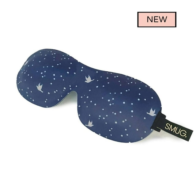 SMUG 3D Sleep Mask, 100 Blackout Eye Mask for Sleeping , Blue Night