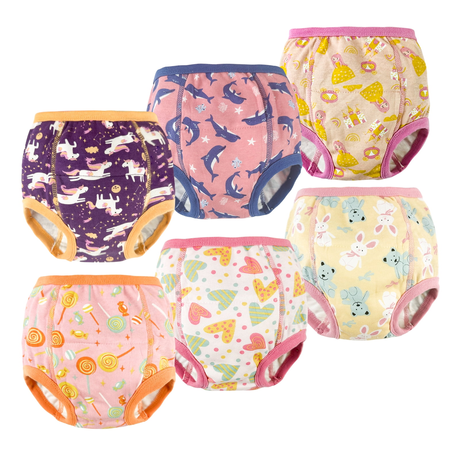 SMULPOOTI 6 Packs Reusable Training Pants 4t5t for Potty Training and